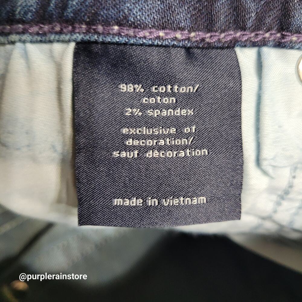 Vigoss Jeans 2 Heritage Fit Capri Mid Rise Thick Stitch Legacy Stretch Denim - Picture 6 of 13